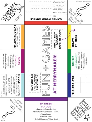 fun menu templates