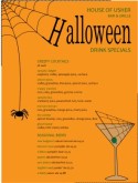 Spider Halloween Menu