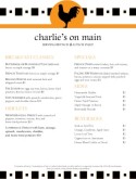 Bistro Breakfast Menu