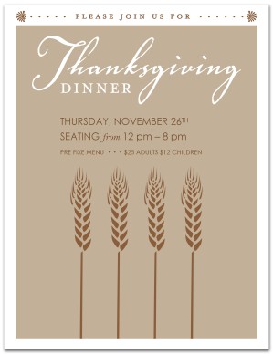 Thanksgiving Flyer