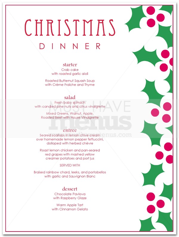 Christmas Eve Dinner | page 1