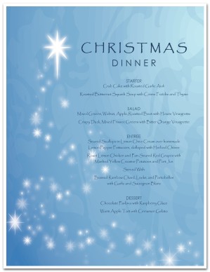 Hotel Christmas Menu
