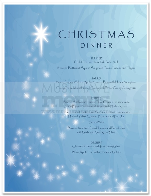 Hotel Christmas Menu | page 1