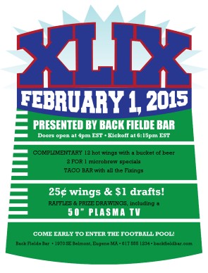super bowl party flyer template