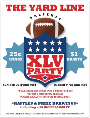 Sports Bar Flyer