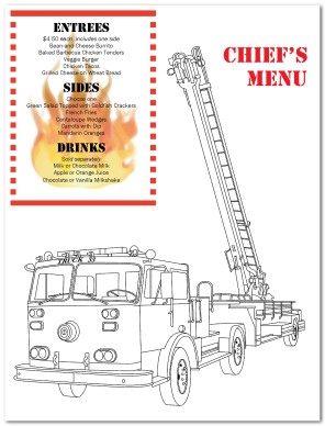 Menu for Kids