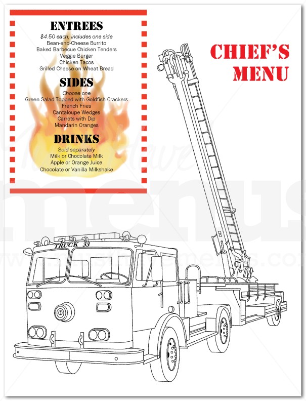 Menu for Kids | page 1