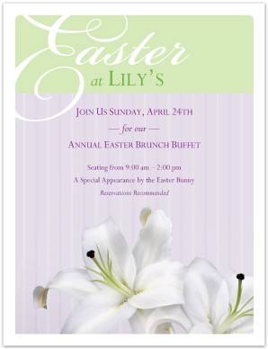 Easter Buffet Flyer