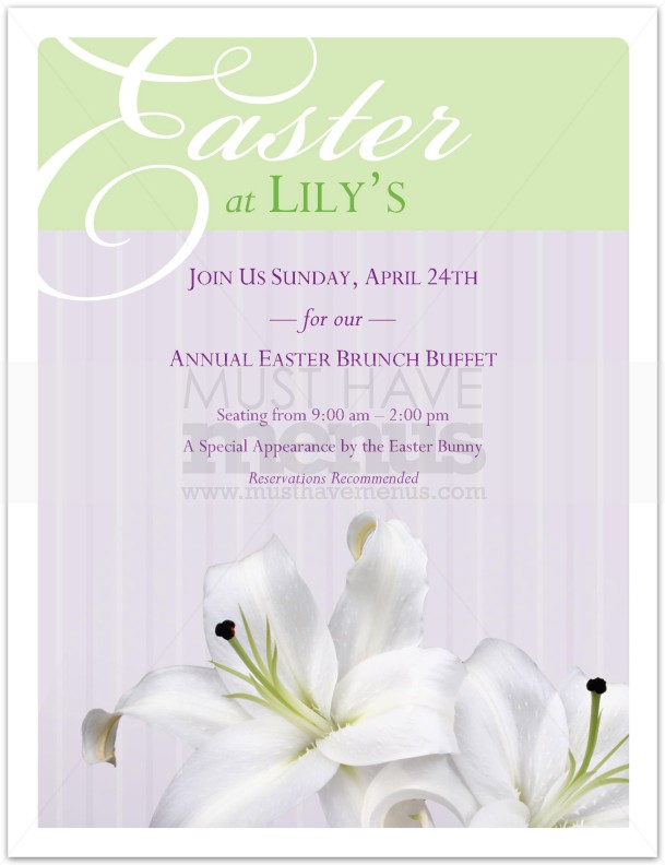 Easter Buffet Flyer | page 1