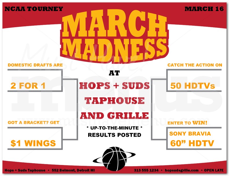 NCAA Tourney Flyer | page 1