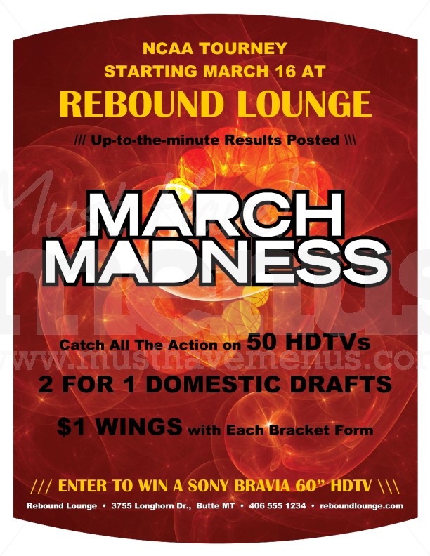 March Madness Flier | page 1
