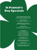 St Patricks Day Party Menu