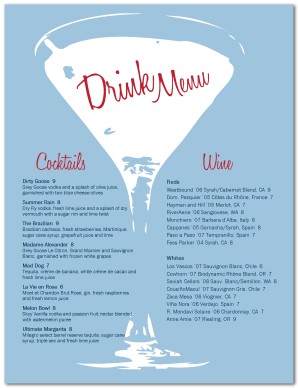 The Bar Menu