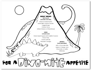 Restaurant Kids Menu