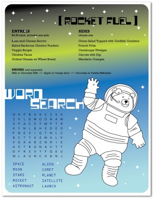 Burger Kids Menu