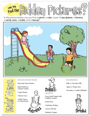 Kids Food Menu