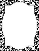 fancy restaurant menu borders