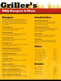 Burger Bar Menu