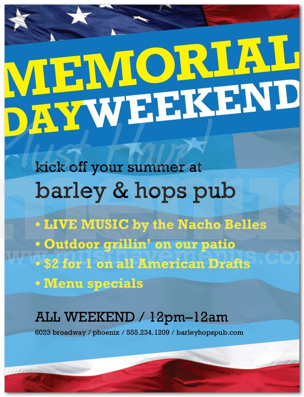 Memorial Day Flyer | page 1
