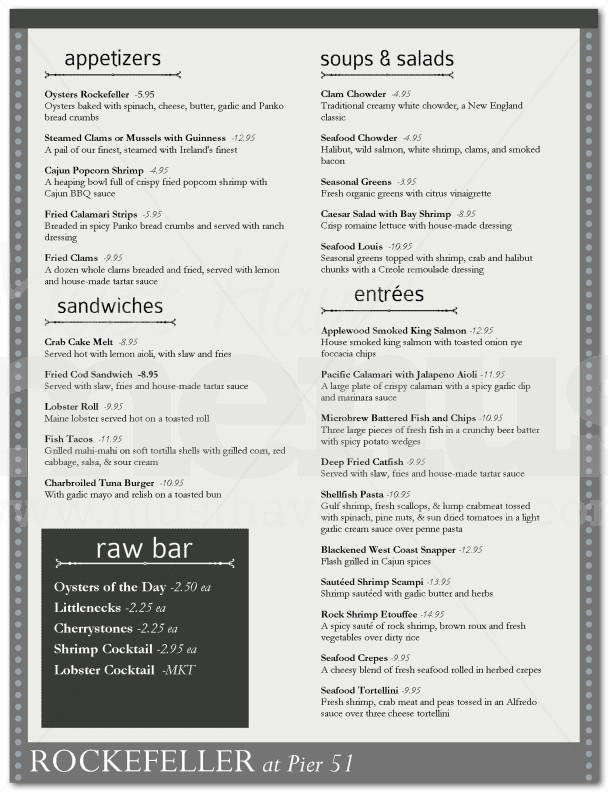 Fish Menu | page 1
