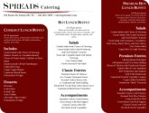 Hot Luncheon Buffet Menu