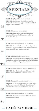 <strong>Blank Food Menu Template</strong> | Free <strong>Restaurant Menu</strong> Templates Restaurant daily special menu template