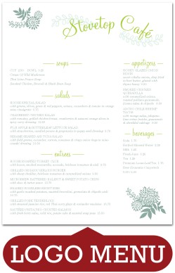 Green Cafe Menu