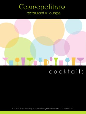 View Cocktail Menu Cover