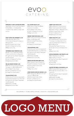 Boxed Lunch Catering Menu