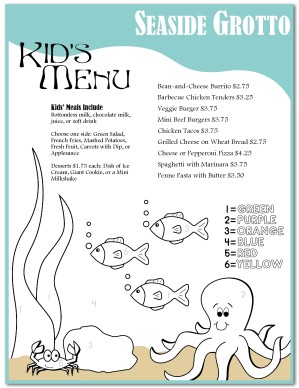 Kids Games Menu