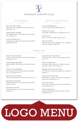 Spa Resort Menu