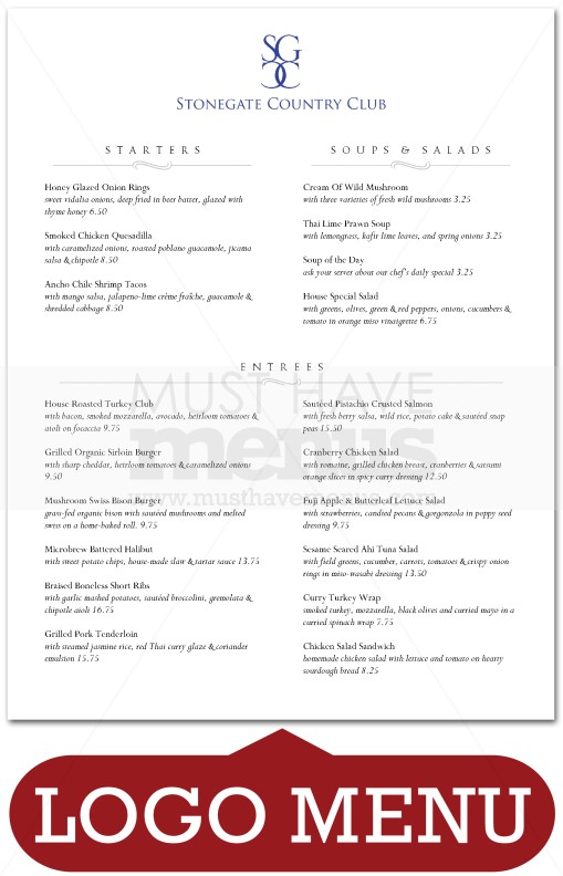 Spa Resort Menu | page 1