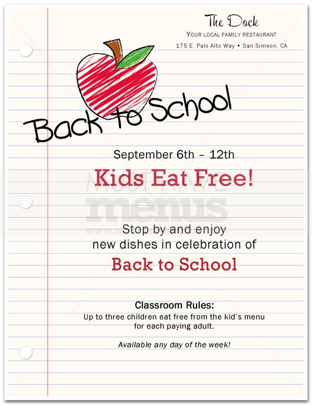 Back to School Flyer | page 1