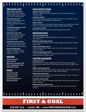 Touchdown Menu