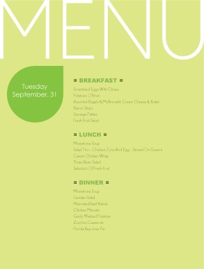 The World's Best Hotel and <strong>Restaurant</strong> Checklist Templates Restaurant daily special menu template