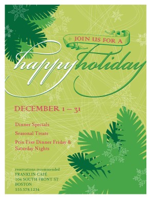 happy holiday flyer christmas flyer happy holidays flyer template