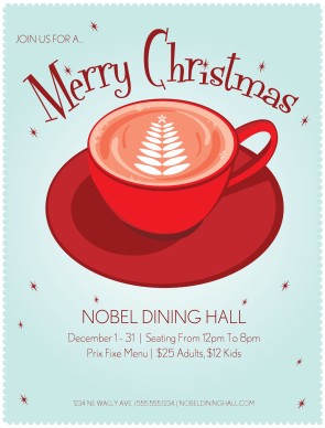 work christmas party flyer