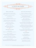 A French Menu