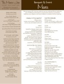 Banquet Menu