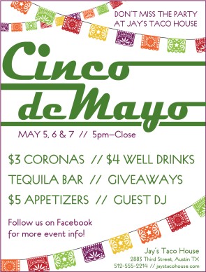 cinco de mayo party flyer templates word