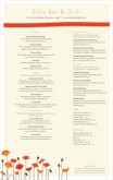 Cafe Bistro Menu Tabloid