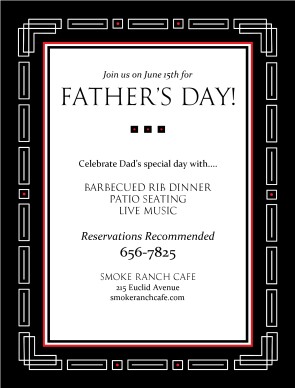 fathers day dinner flyer fathers day flyers s day dinner flyer template