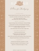 Classic Thanksgiving Menu