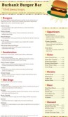American Burger Menu