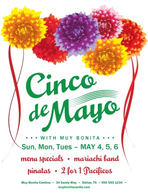 cinco de mayo restaurant flyer cinco de mayo flyers