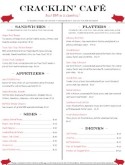 Backyard Barbecue Menu
