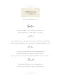 Champagne Dinner Menu