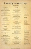 American Beer Tabloid Menu