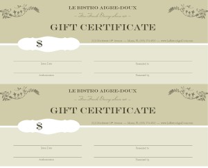 free restaurant gift certificate template koni polycode co