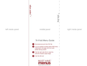 the fold menu